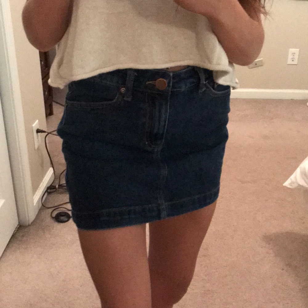 DENIM MINI SKIRT